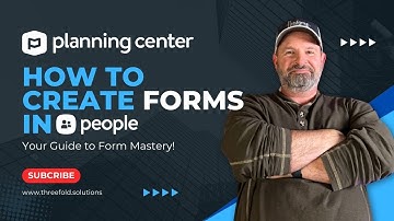 Mastering Forms in Planning Center People: Categories, Fields, Logic & Conditions | Full Tutorial