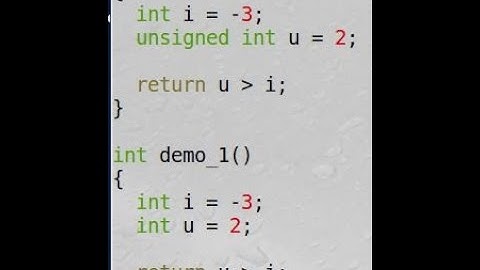 Comparing an int and an unsigned int