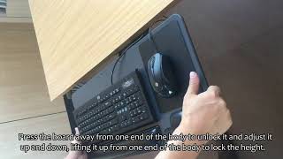 How to Assemble The Fellowes Underdesk Keyboard Drawer-Office Suites