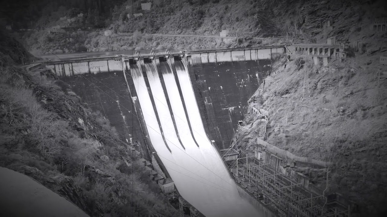 Presa del embalse de Salime B/N  HD 1080p