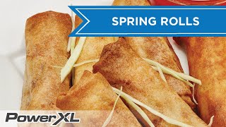 Shrimp and Veggie Crunchy Spring Rolls I PowerXL Air Fryer Vortex Recipes