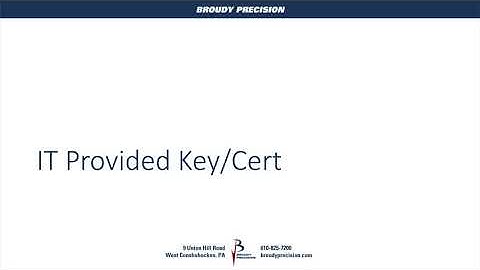 Certificates & Niagara - Using a Certificate and Key provided by IT