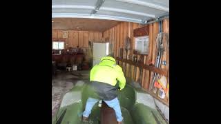 Flying a Hovercraft into the Garage 1/28/24 #hovercraft