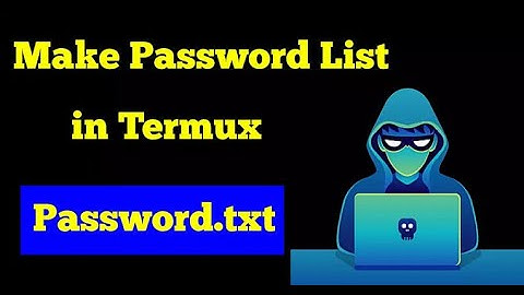 [Hindi] How to generate target based Wordlists / Password List in Kali Linux | termux | CyberSunday