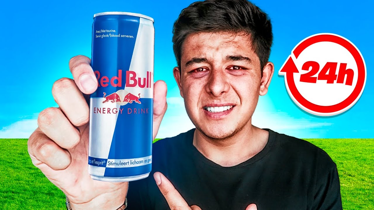 24 UUR alleen maar ENERGY DRINKEN! *DOE DIT NIET* 😮