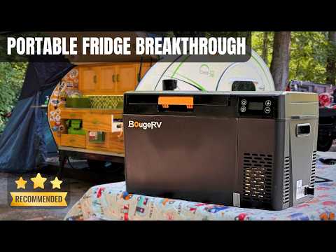 FINALLY a PORTABLE FRIDGE with REAL BATTERY POWER | BougeRV CRX3 23QT