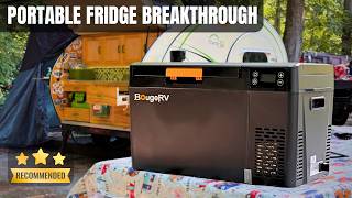 FINALLY a PORTABLE FRIDGE with REAL BATTERY POWER | BougeRV CRX3 23QT