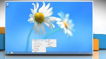 How to add a toolbar to the taskbar in Windows® 8