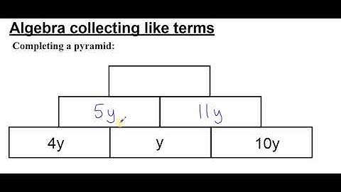 collecting like terms pyramid 1