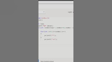 Triangle star(*)pattern in c programming language