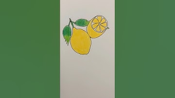Easy Lemon Drawing # Super Kids Drawing # Shorts