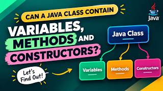 Can a Java Class Contain Variables, Methods & Constructors | Core Java Interview Question