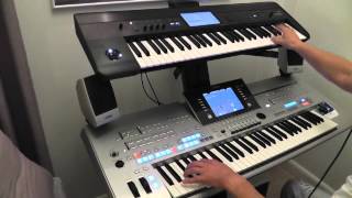 Haddaway,Daft Punk, Lionel Richie Mix cover 2014 Tyros 4 & Korg Krome chords