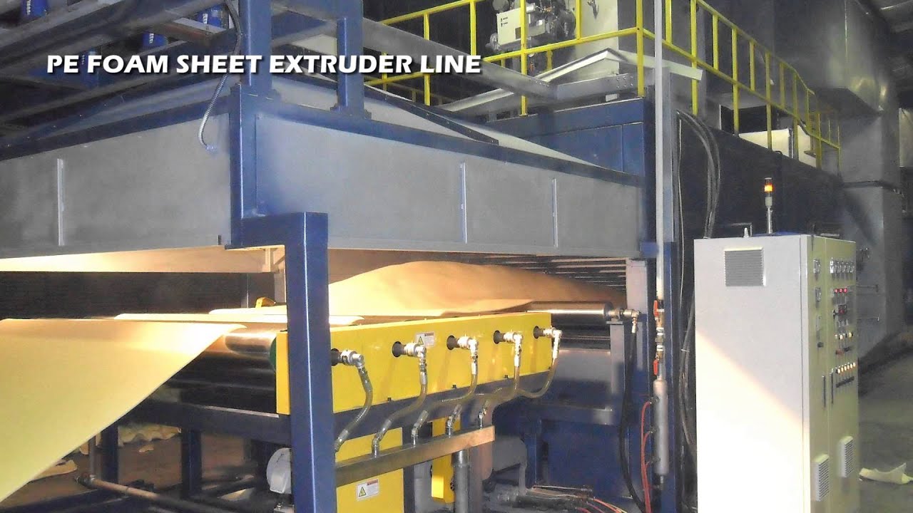 pe foam sheet extruder , foam sheet extruder, Extrusion Line by Jinsung