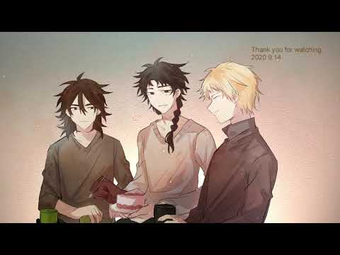 【細胞神曲】夜明け、蛍、サネミツ【手描き】