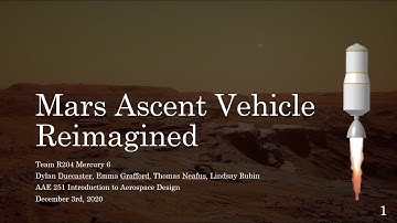 Mars Ascent Vehicle Reimagined