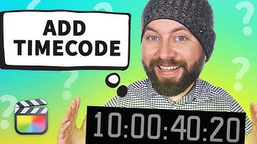 How To Add Timecode In Final Cut Pro X