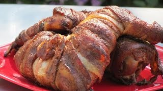 Armadillo pepper demonstrates how to smoke bacon-wrapped turkey wings
seasoned with heartbreaking dawns jerk seasoning. as all poultry, make
sure bri...