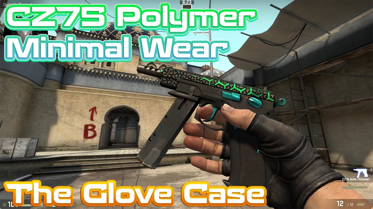 CS:GO CZ75 Polymer - Minimal Wear (The Glove Case) - YouTube