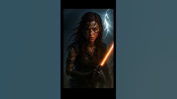 STAR WARS Inspired AI Generated Rogue Jedi lightsabre. Using ChatGPT and KlingAI #shorts