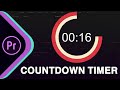 كيفية عمل عد تنازلي للوقت داخل أدوبي بريمير Countdown Timer 
