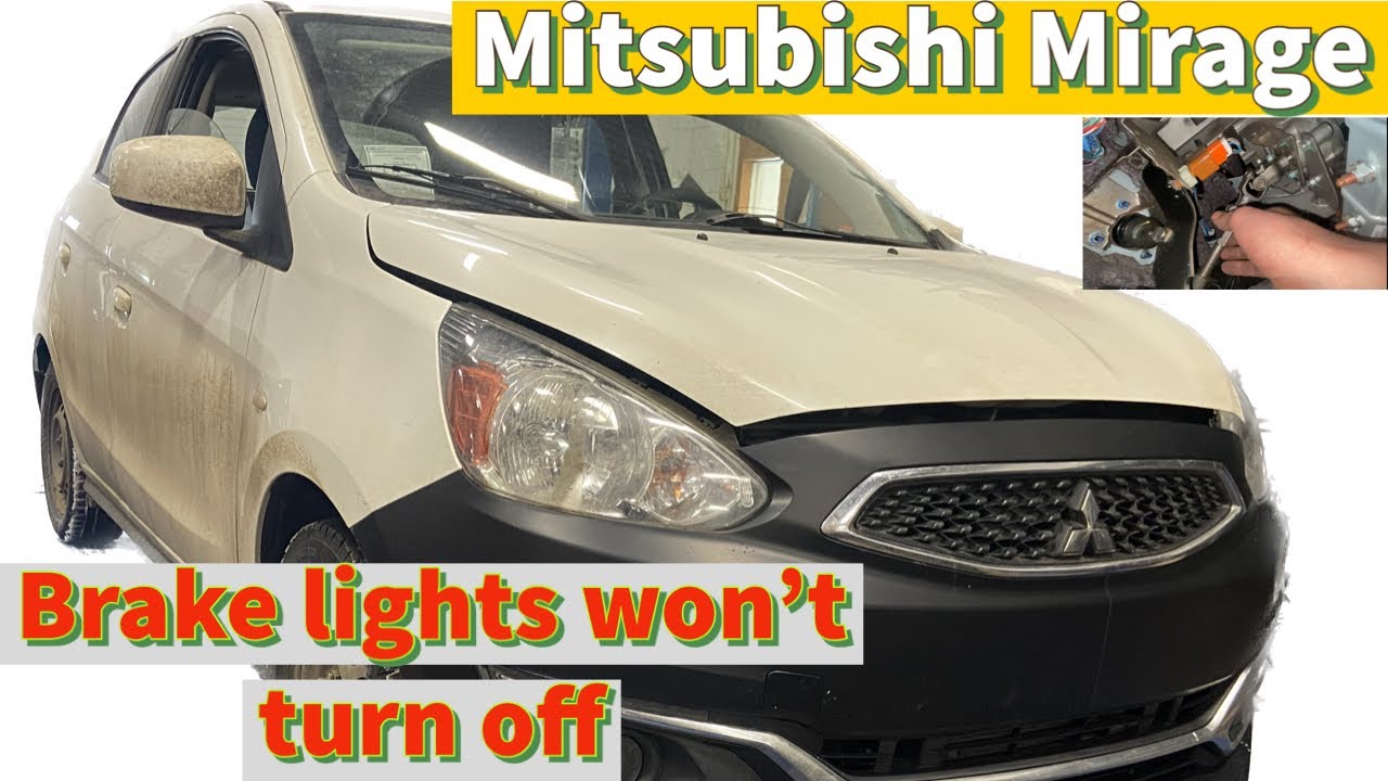 Brake light switch adjustment/replacement Mitsubishi mirage YouTube
