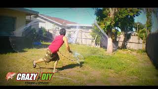 How to throw huge cast net( no mouth, no wet, & easy) | Crazy DIY Fishing Episode| EP.2