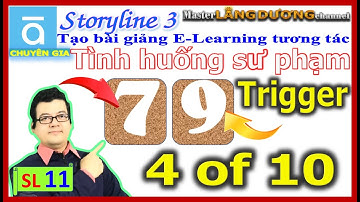 SL11 StoryLine3 | Trigger 4 of 10 Click chuột thay đổi số | Thiết kế bài giảng E-Learning tương tác