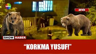Oğlu korktu annesi dalga geçti!