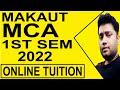 MAKAUT MCA 1ST SEMESTER 2022 ONLINE TUITION | LIVE CLASS | ALL SUBJECTS | CALL @9804396947