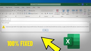 excel cannot open the file '.xlsx' because the file format or file extension is not valid - ⚠️solved