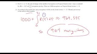 2004 Form B AP Calculus AB FRQ #2 - Rate