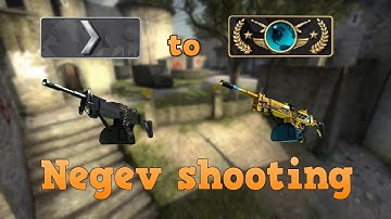 Silver 1 to Global Elite ★ Negev shooting CSGO