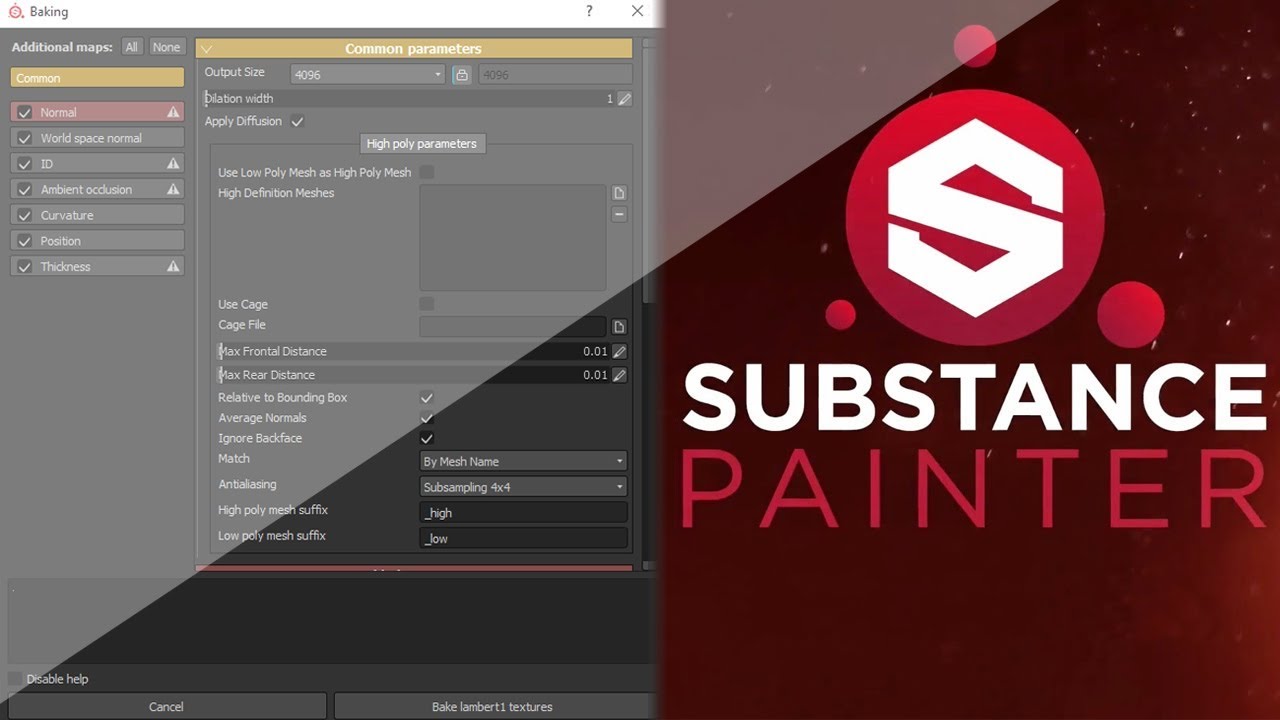 Baking 3D Texture Maps Effectively in Substance Painter - YouTube