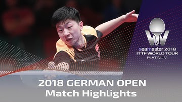 2018 German Open Highlights I Ma Long vs Xu Xin (Final)