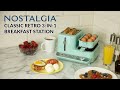 Clbs3aq  nostalgia classic retro 3in1 breakfast station