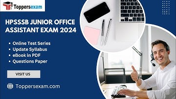 HPSSSB JUNIOR OFFICE ASSISTANT PDF Book 2024, Important MCQs, Syllabus 2024, Online Test Series