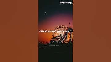 5 Things Introvert