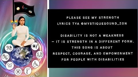 A TRUE STORY of disability strength, global unity, resilience & empowerment 🎶@Mystiquesound_zon
