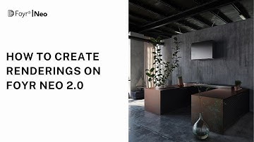How to create renderings on Foyr Neo 2.0
