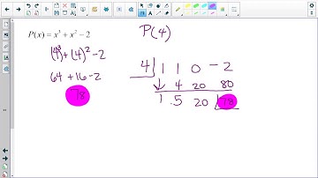 Lesson 11 day 2 part 1 Evaluating Functions using Synthetic Division