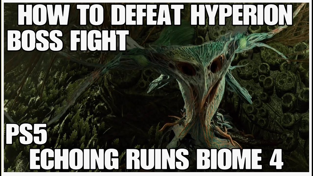 How to defeat Hyperion, Echoing ruins Biome 4 boss fight, Returnal, Playstation 5 tutorial