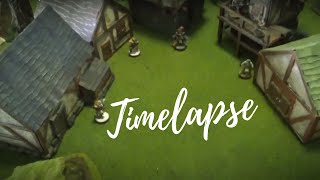 Timelapse de Maqueta de una casa Medieval con Cartón