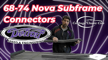 1968-1972 Detroit Speed Chevy Nova Subframe connectors step by step