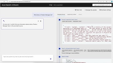 Screencap: RAG Chat App with Data Access Control