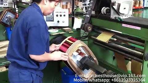 Transformer HV coil winding machine