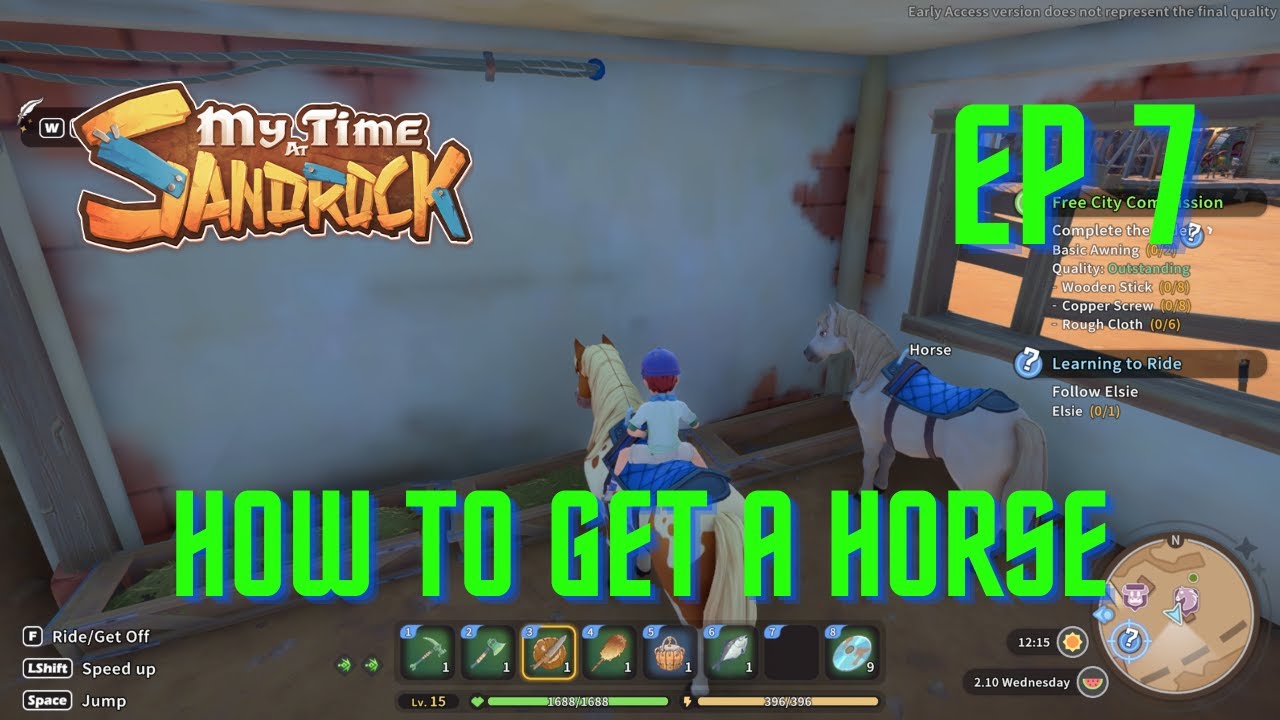 My Time At Sandrock how to get a horse Ep 7 - YouTube