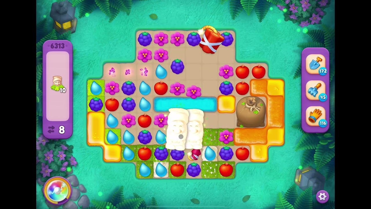 GardenScapes Level 6313 no boosters - YouTube