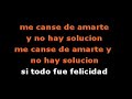 Sin solución - Video Karaoke