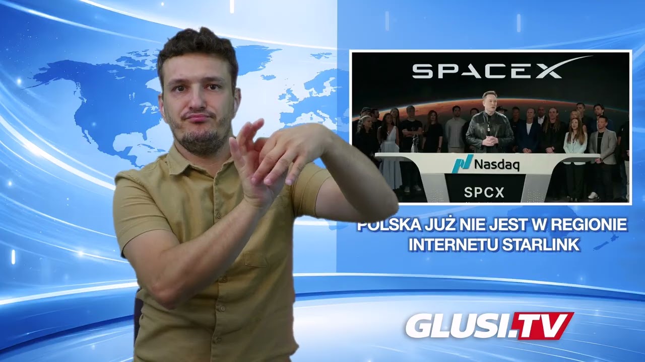 Polska już nie jest w regionie internetu Starlink